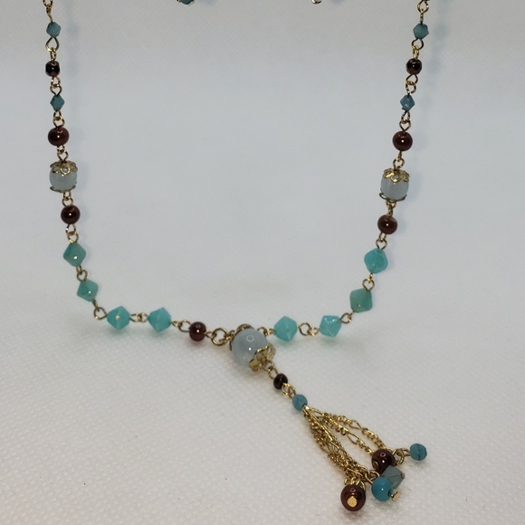 The limited double turquoise necklace - Picture 2 of 4